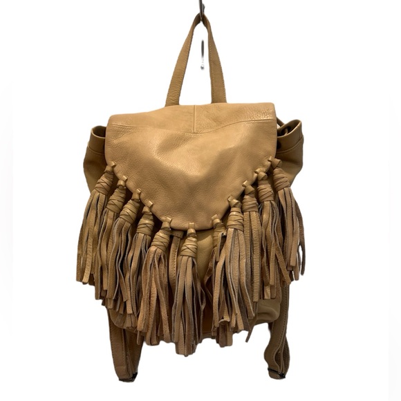 DAY & MOOD | LEATHER BACKPACK FRINGE BACKPACK - Picture 3 of 8